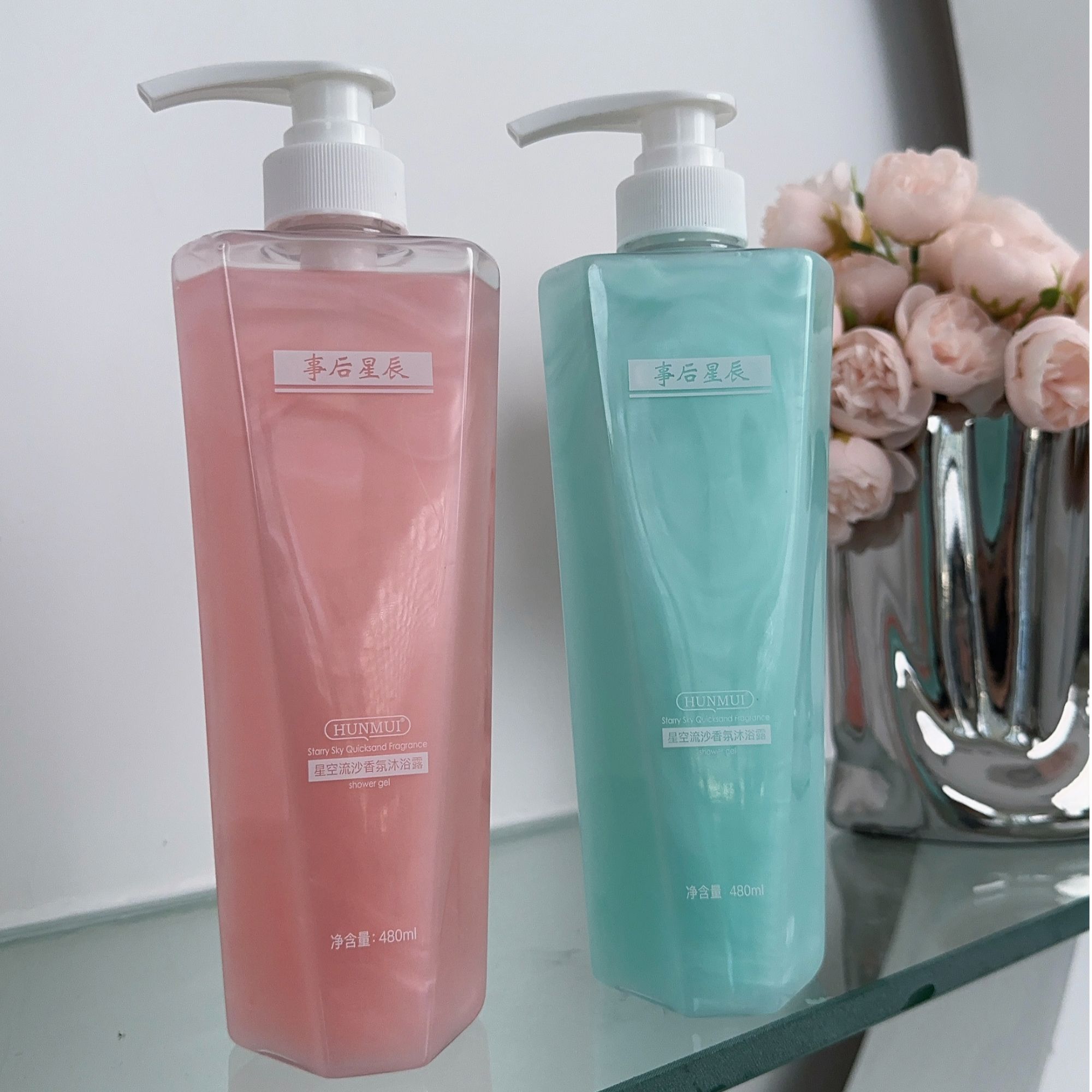 480ml幻彩香氛沐浴露泡沫留香香氛保湿清新嫩滑沐浴露持久水润