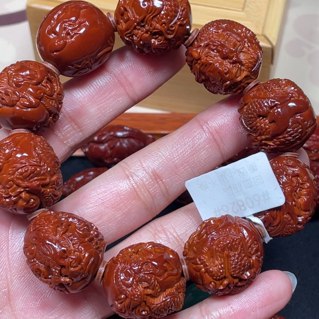 风***阻橄榄核吊坠白老九九龙