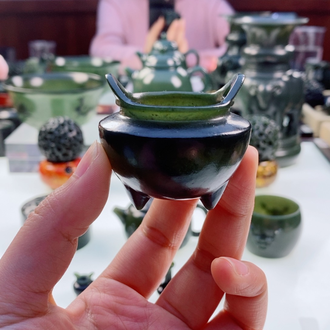 和田玉（青玉）挂件未镶嵌