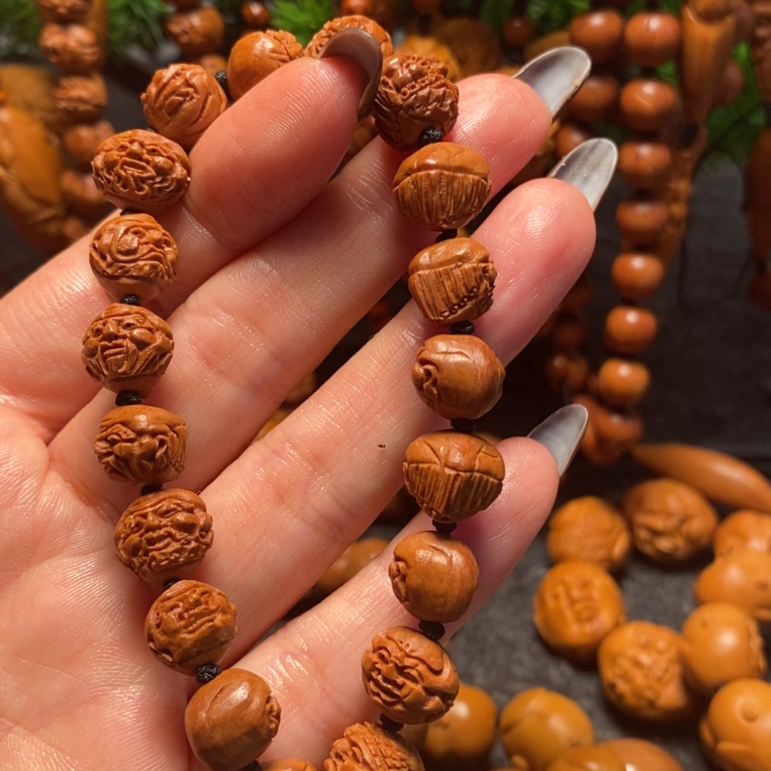 橄榄核手串/手链桃核罗汉