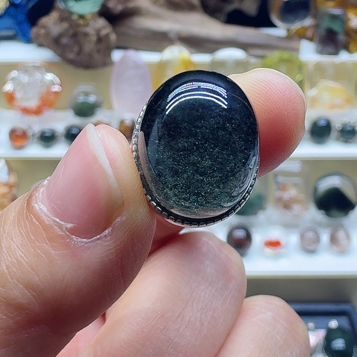 水晶吊坠(不含链)银S925镶嵌吊坠