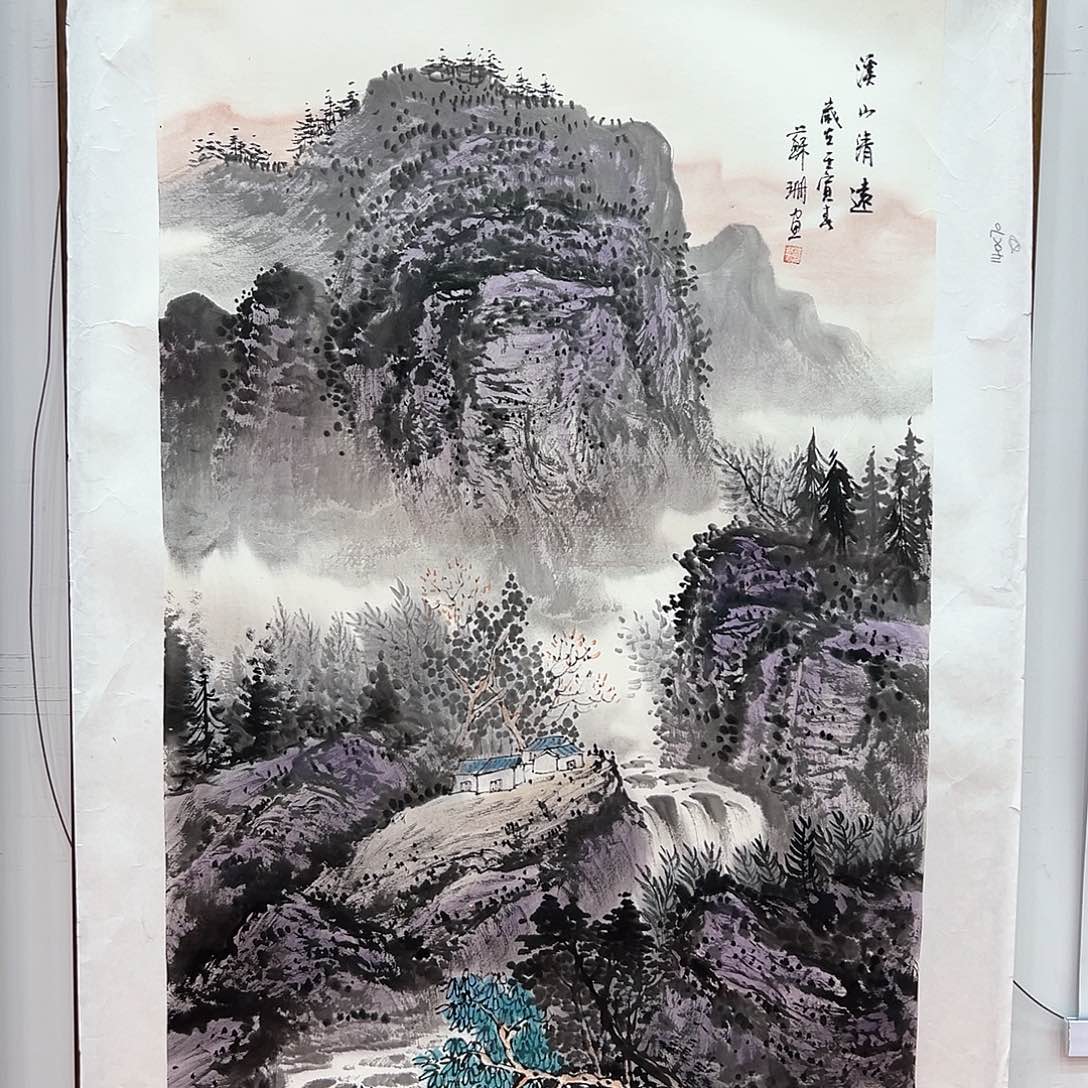 国画画家苏珊展览原作