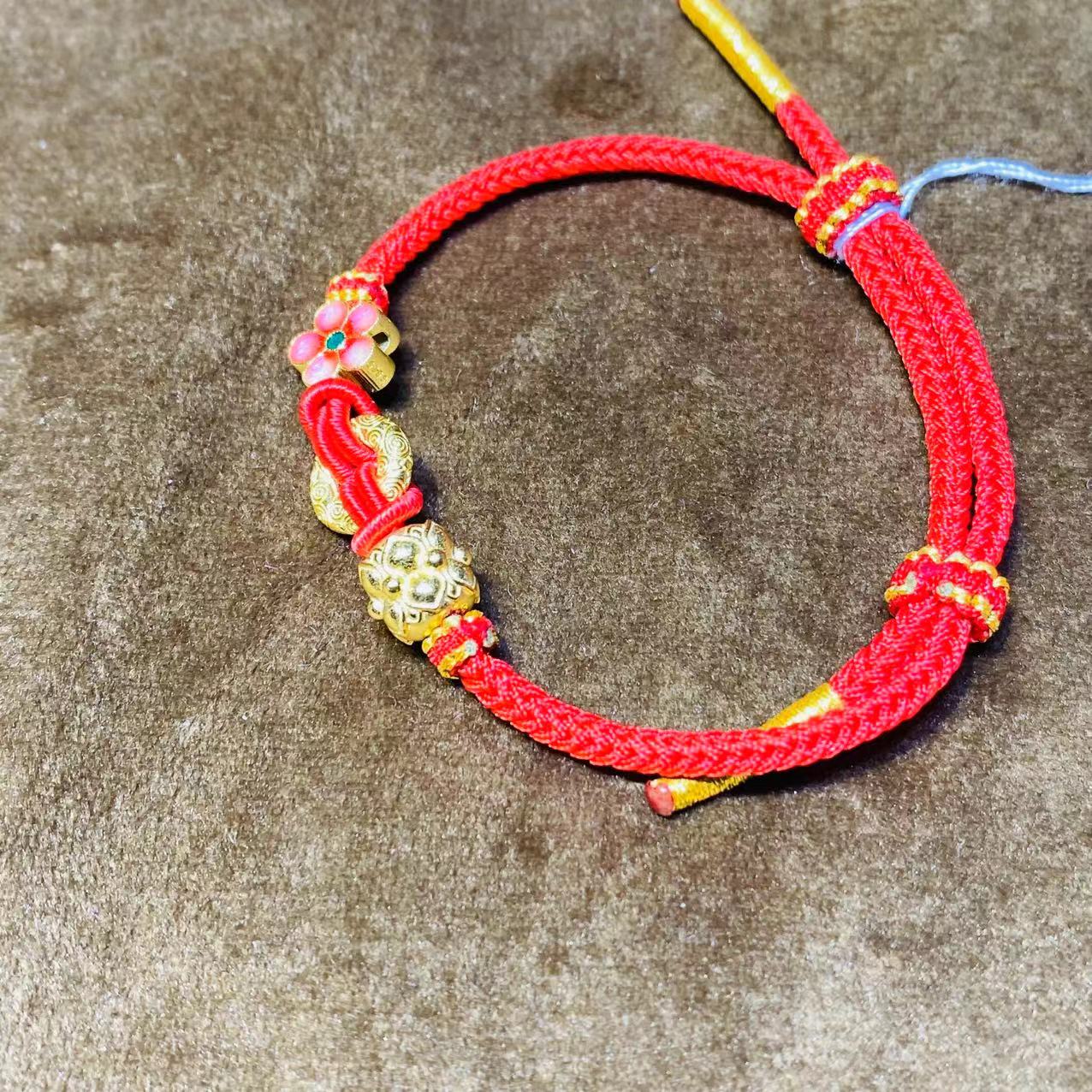 925银银制品 花花手绳    