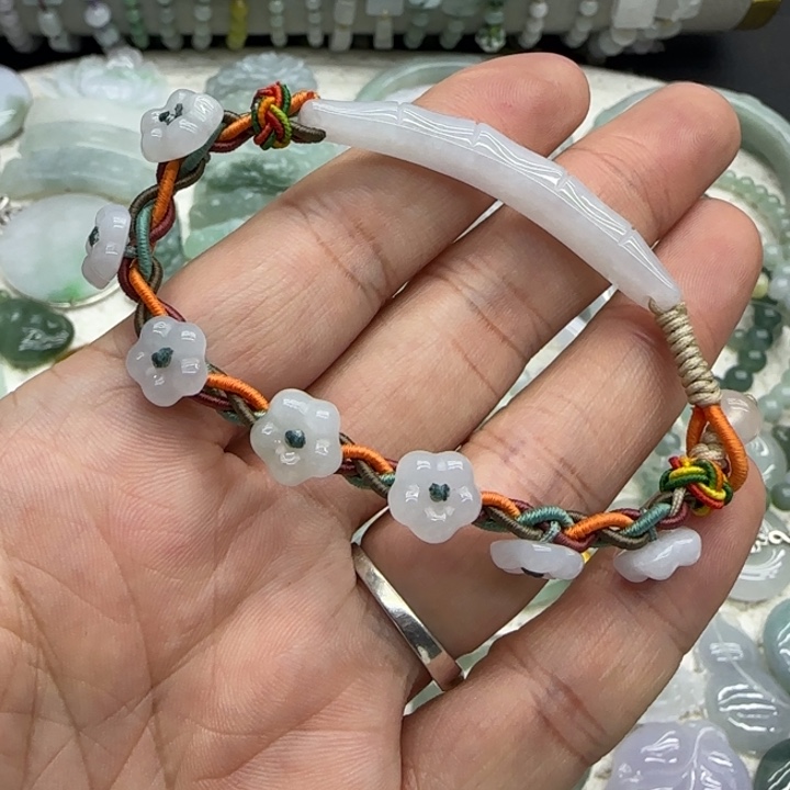 翡翠未镶嵌手链56-57圈口