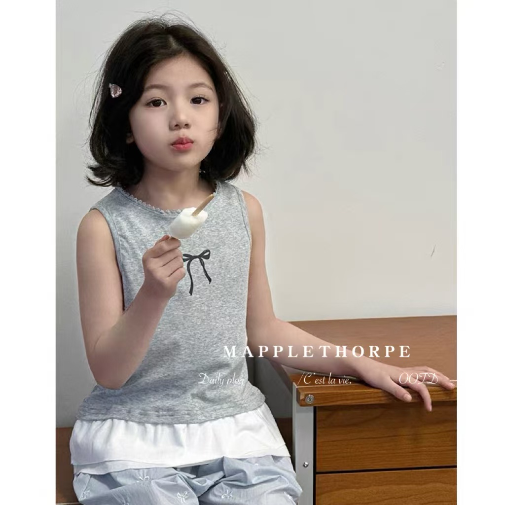 Q3058儿童撞色背心