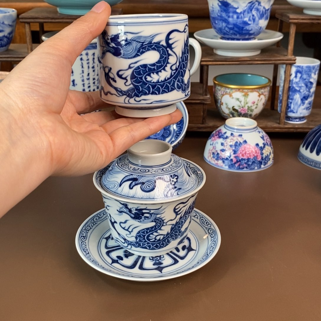 大***细景德镇陶瓷手工手绘