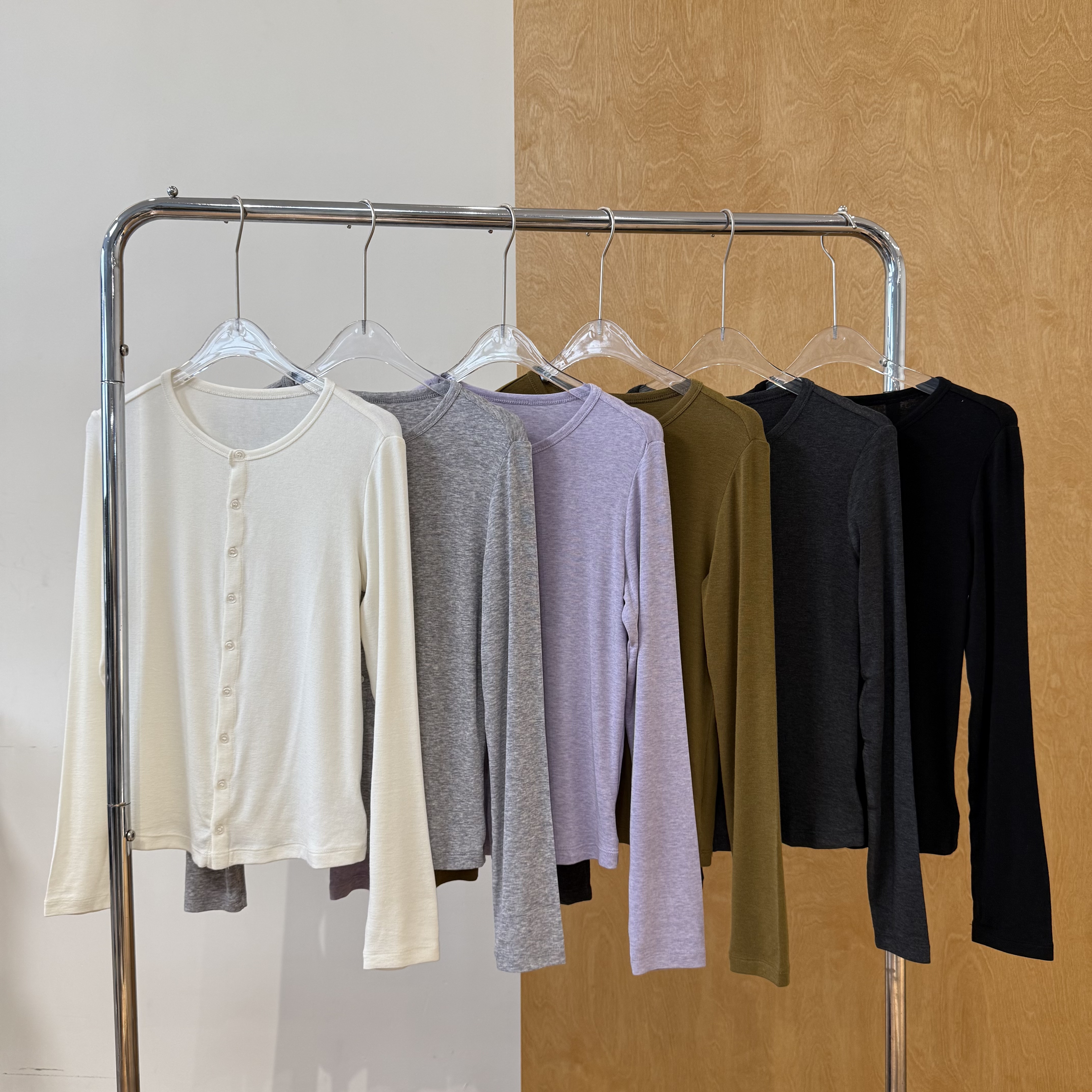 【柳条儿】第二层皮肤！软糯轻薄天丝羊毛混纺针织开衫打底衫秋冬款