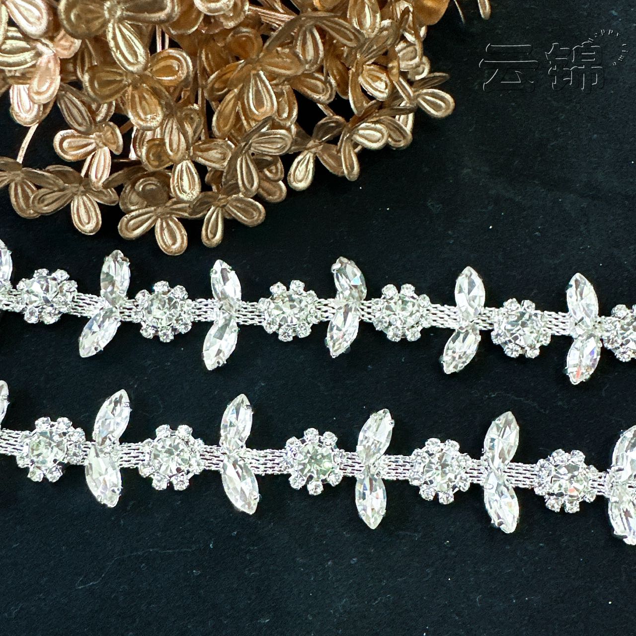 云锦家活动链接新品各种珍珠钻链爪钻流苏钻链