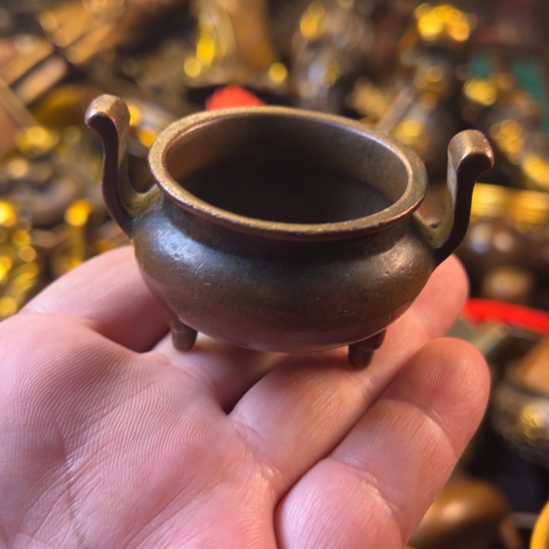 茶壶香炉铜器摆件