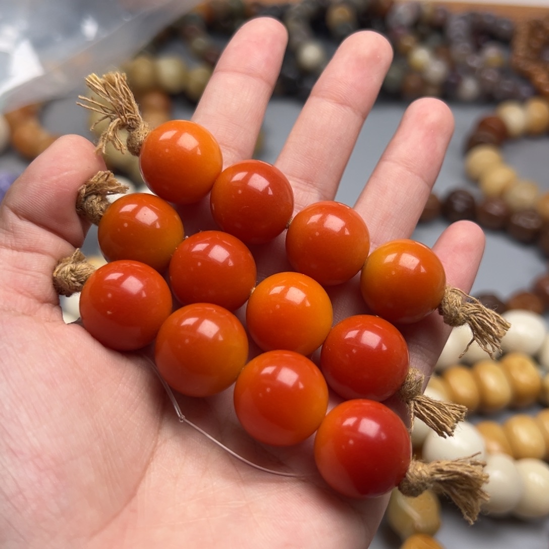 菩提根/象牙果吊坠A520圆珠17-18通货一串随机