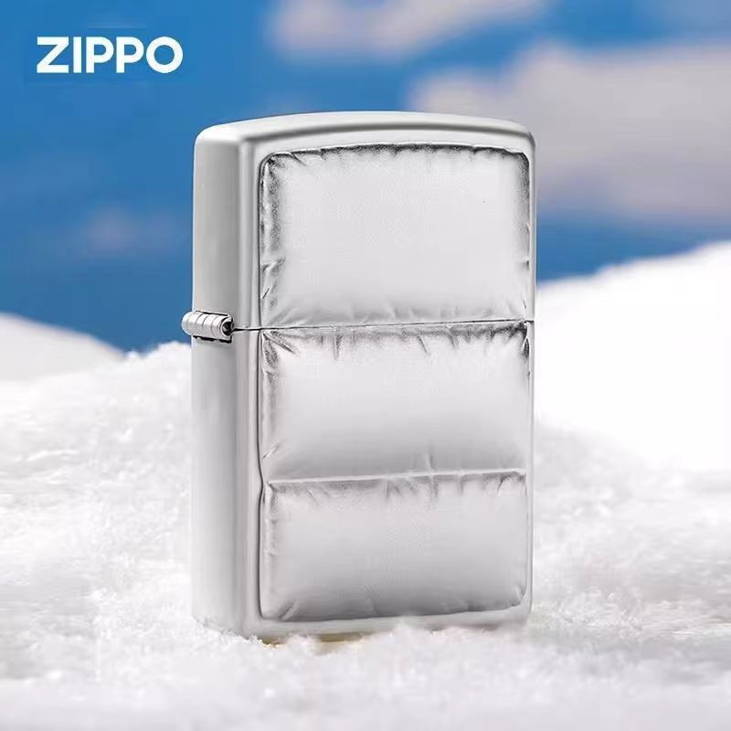Zippo打火机官方正品煤油防风极光魅银黑潮牌送男友礼品创意个性