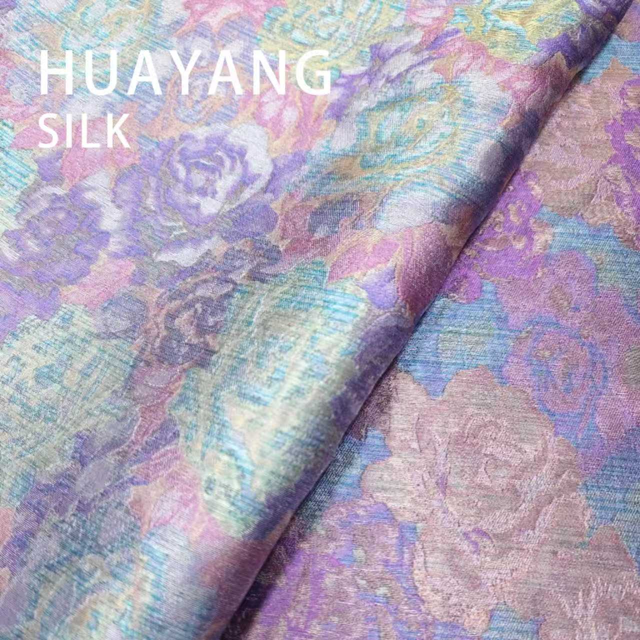 【紫金缠花】蚕丝宋锦双面提花新中式风格ZV1297