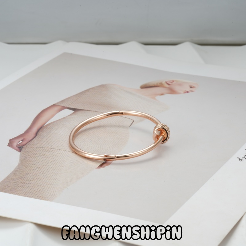 铜合金合成锆石手镯 时尚百搭手镯气质小众CNC工艺5239（58mm）