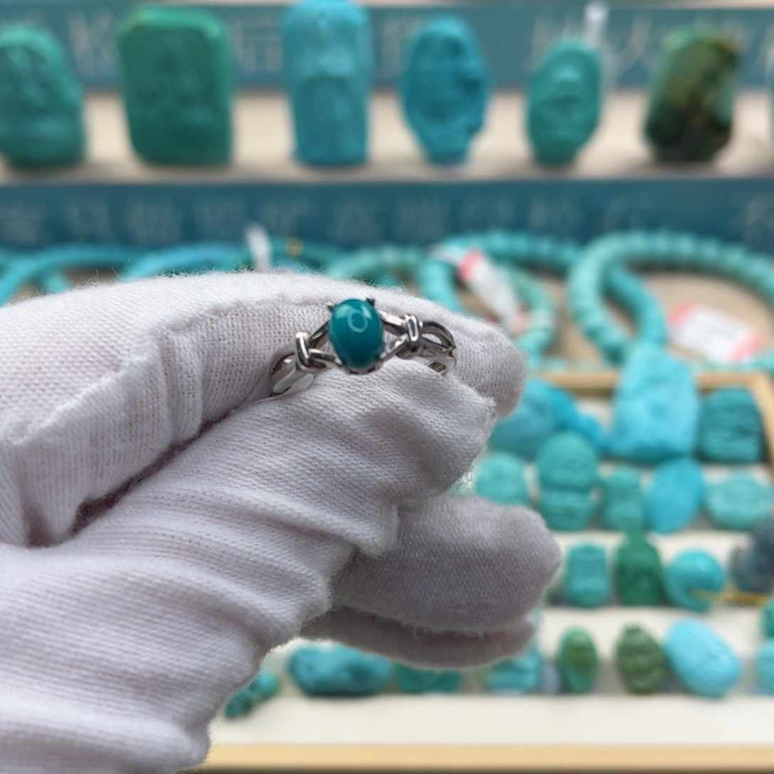 绿松石配饰银S925镶嵌