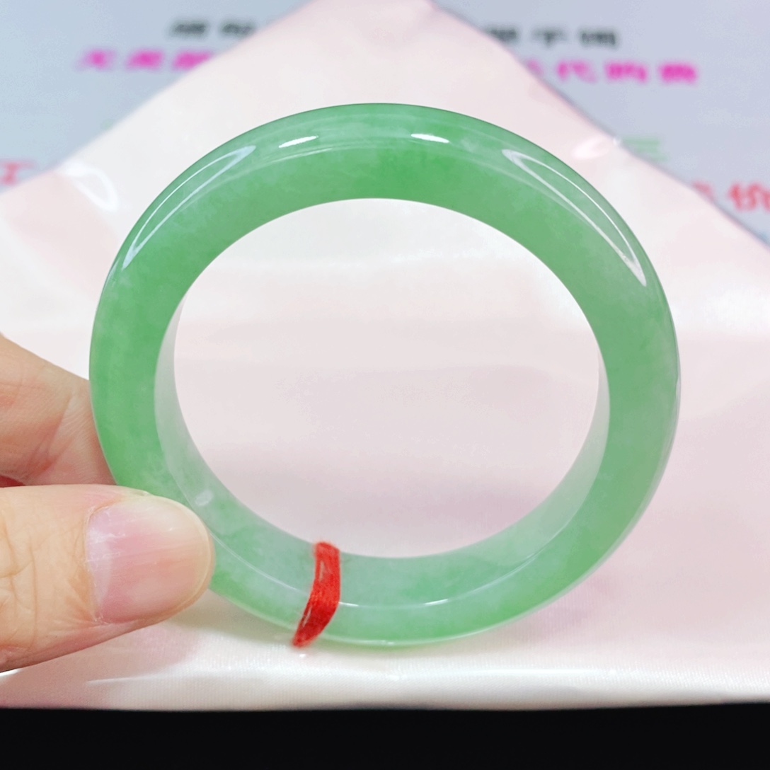 未镶嵌手镯翡翠51圈口正圈