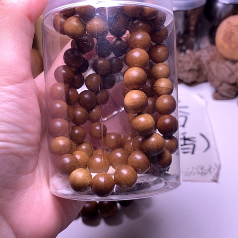 檀香木手串/手链檀香玉化老料1.0/108横纹虎皮沉