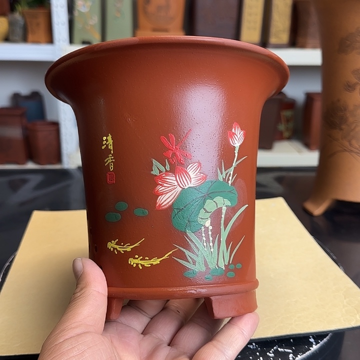 手工大红袍微瑕一只18×17特价