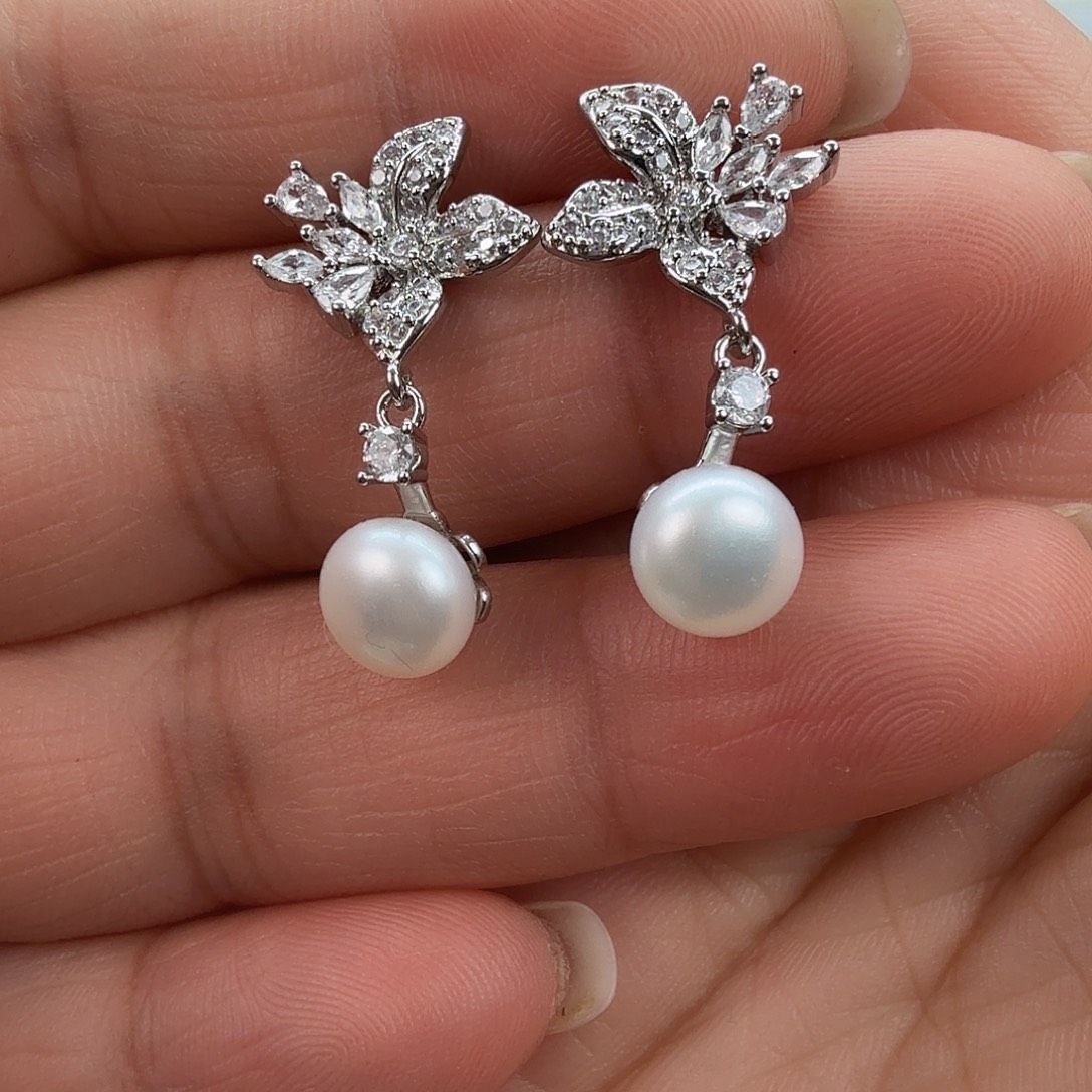 耳饰未镶嵌淡水珍珠