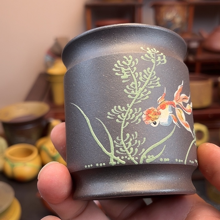 紫砂茶杯文淘紫砂主人杯高端茶器