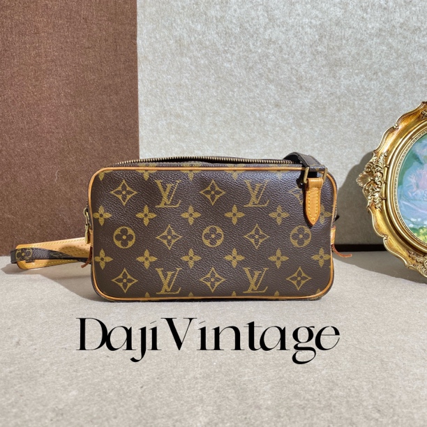 99新 LouisVuitton/路易威登 大吉中古/Lv老花相机斜挎包