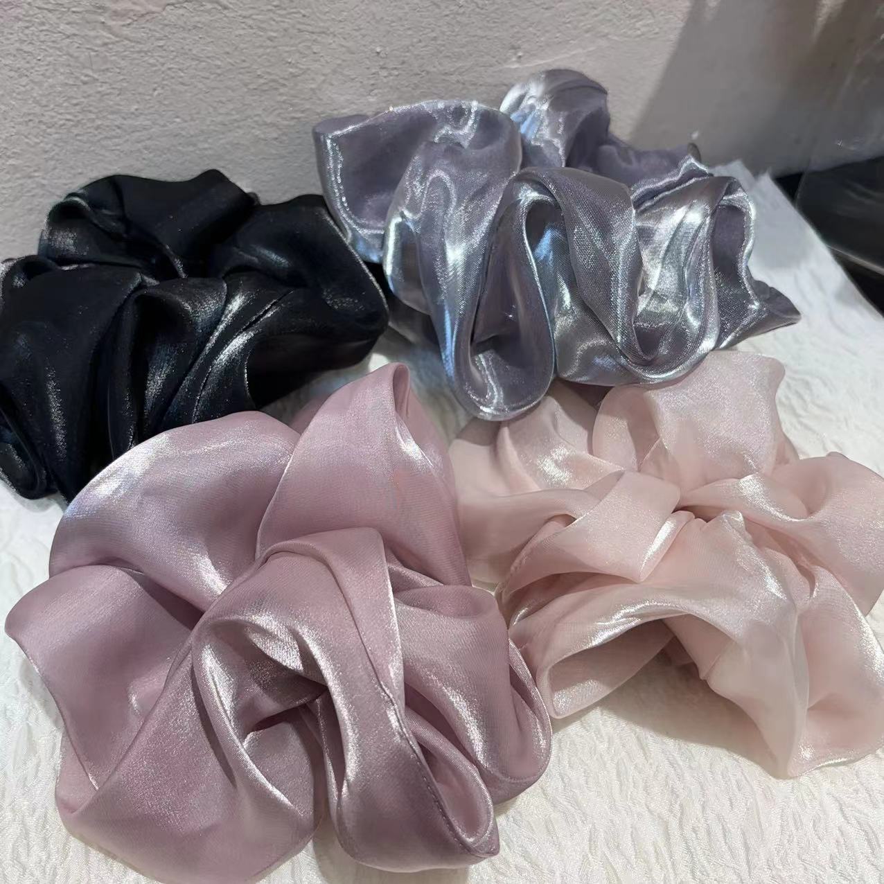 简约细闪人鱼姬感发圈T348