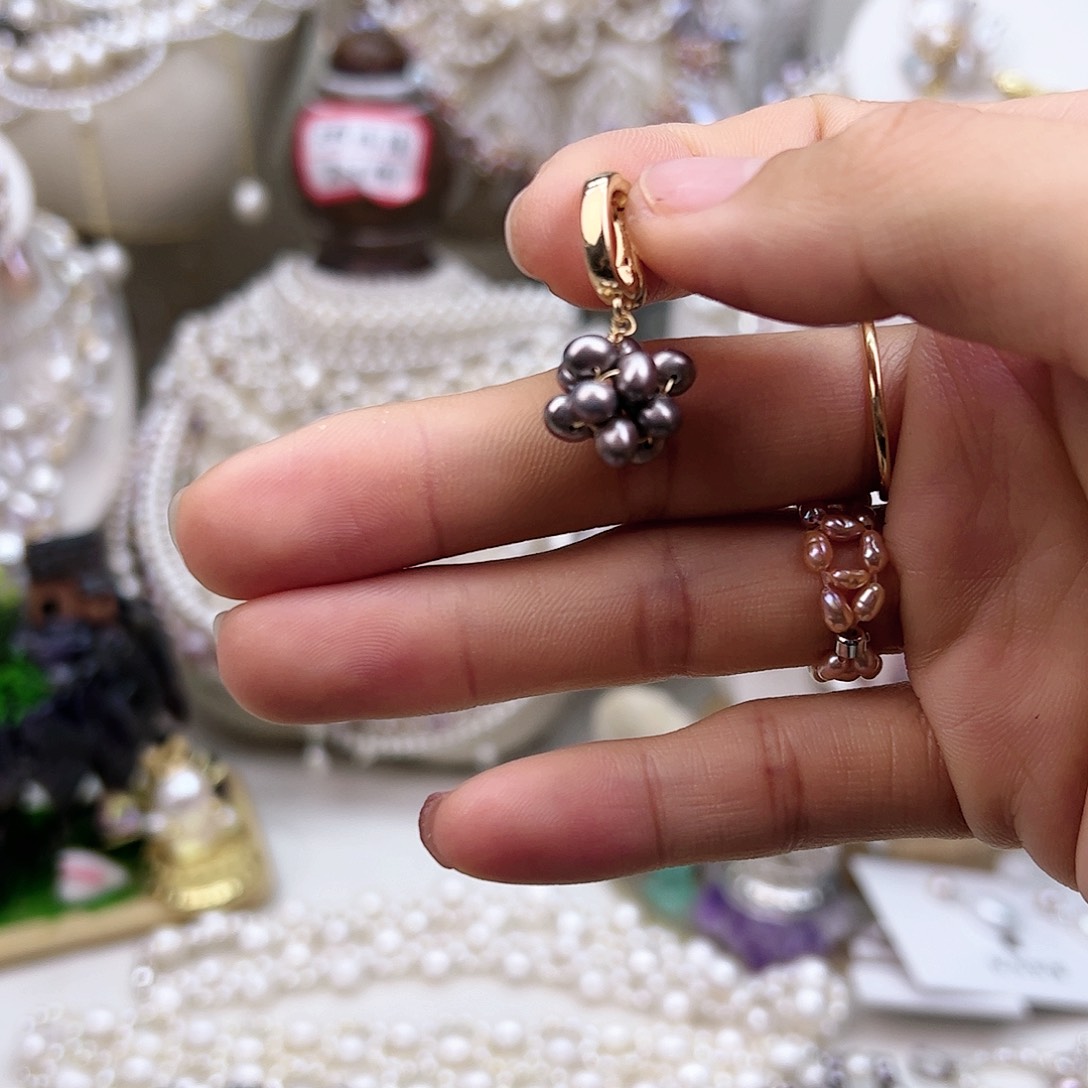 淡水珍珠颈饰银S925镶嵌