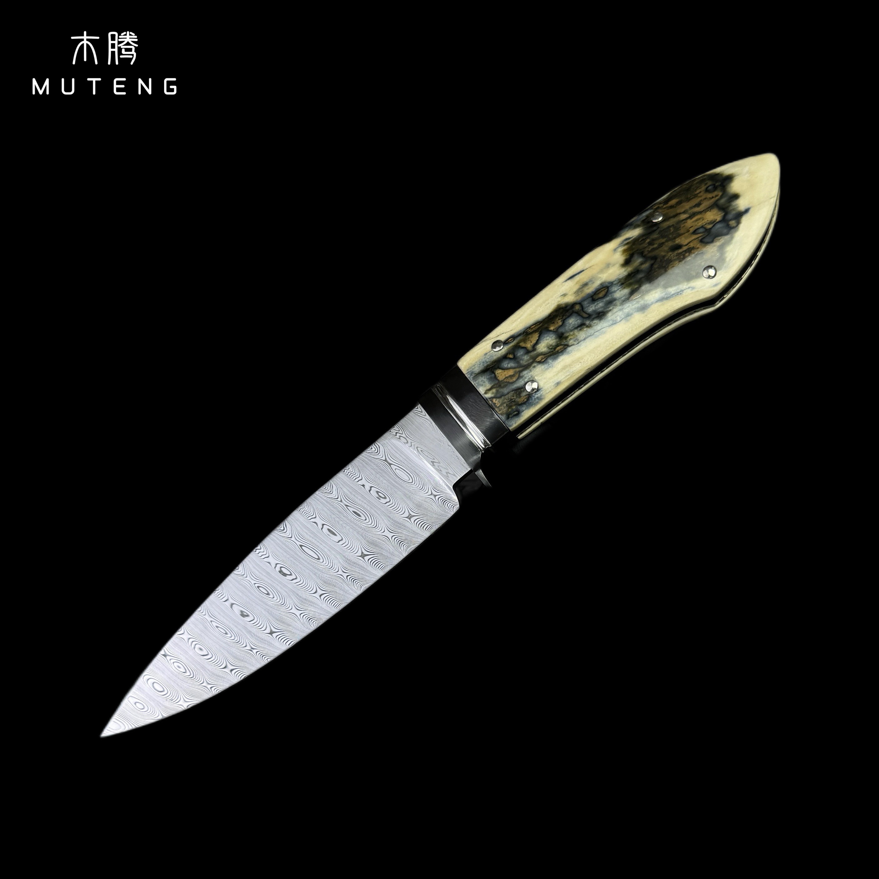 【木腾】瑞典粉末钢高端收藏手工刀锋利户外刀手工制作工艺刀