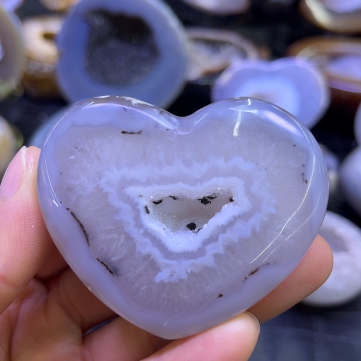 水晶珠宝半成品未镶嵌爱心