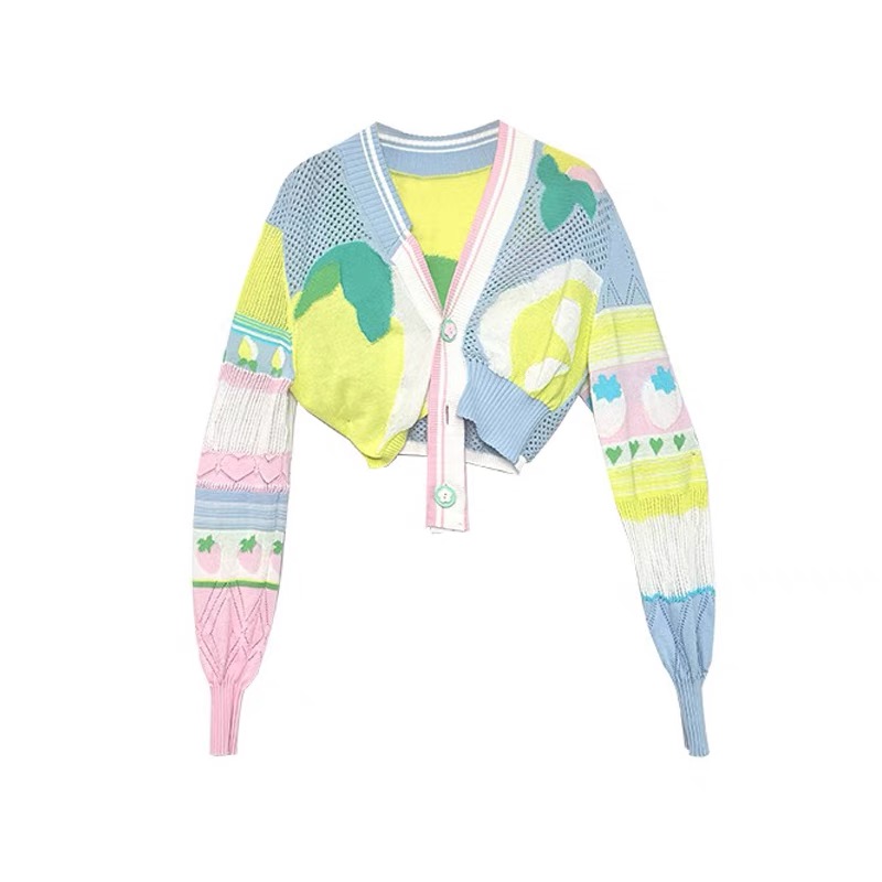 【安安专属】洲升 撞色两穿针织开衫