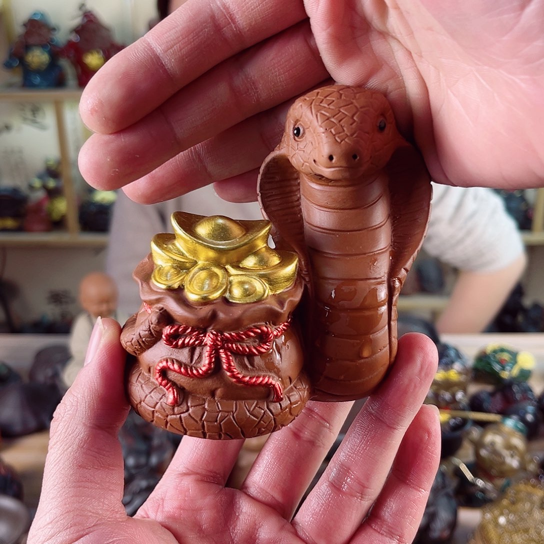 紫砂茶宠紫陶树脂茶宠摆件