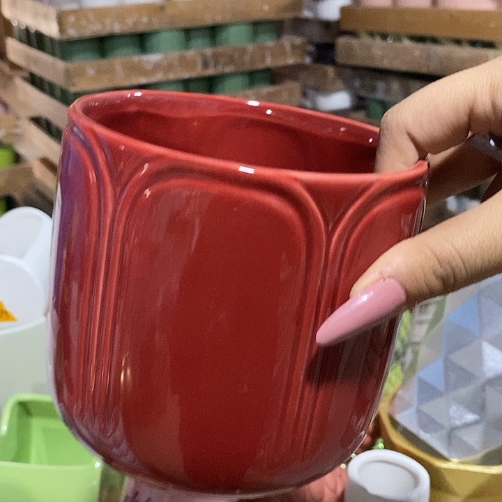 水培陶盆无孔 瑕疵介意勿拍