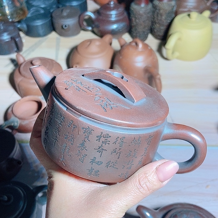 紫砂茶杯宜兴紫砂全手工制作