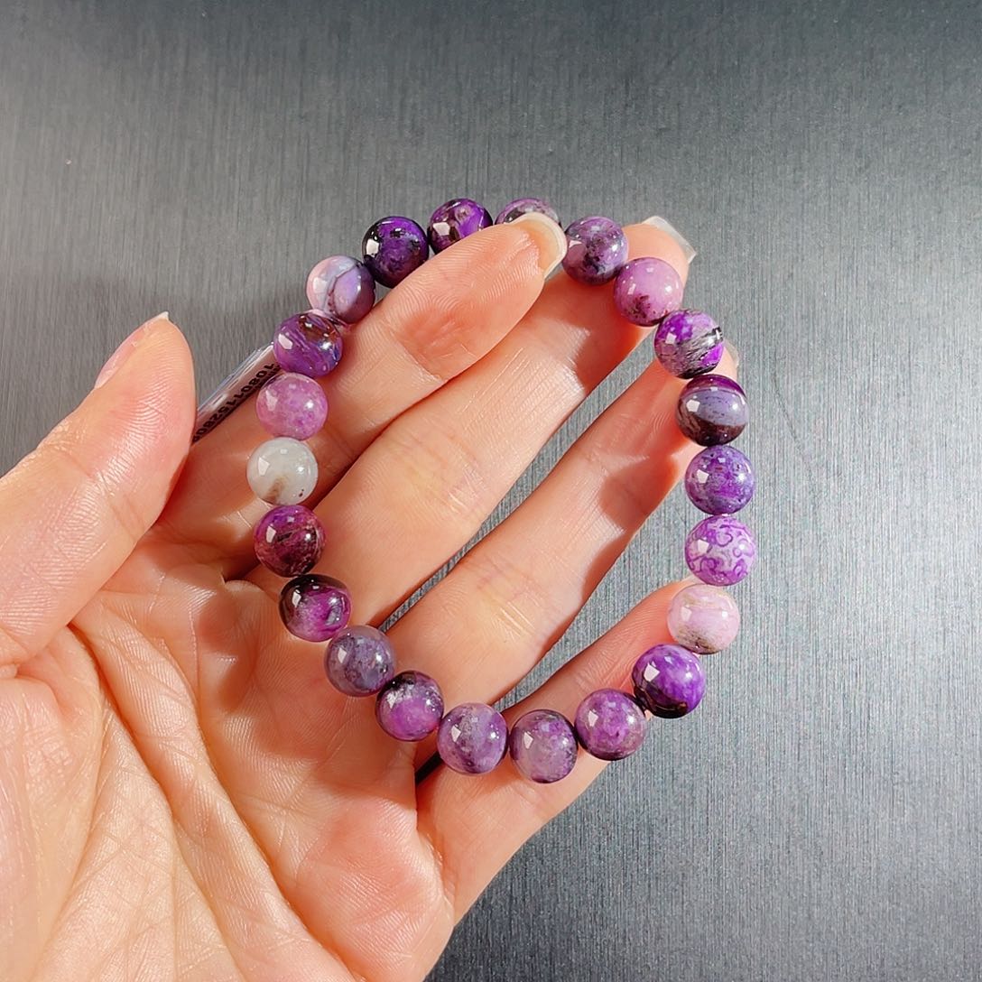 苏纪石（舒俱来）南非舒俱来老矿料手串未镶嵌