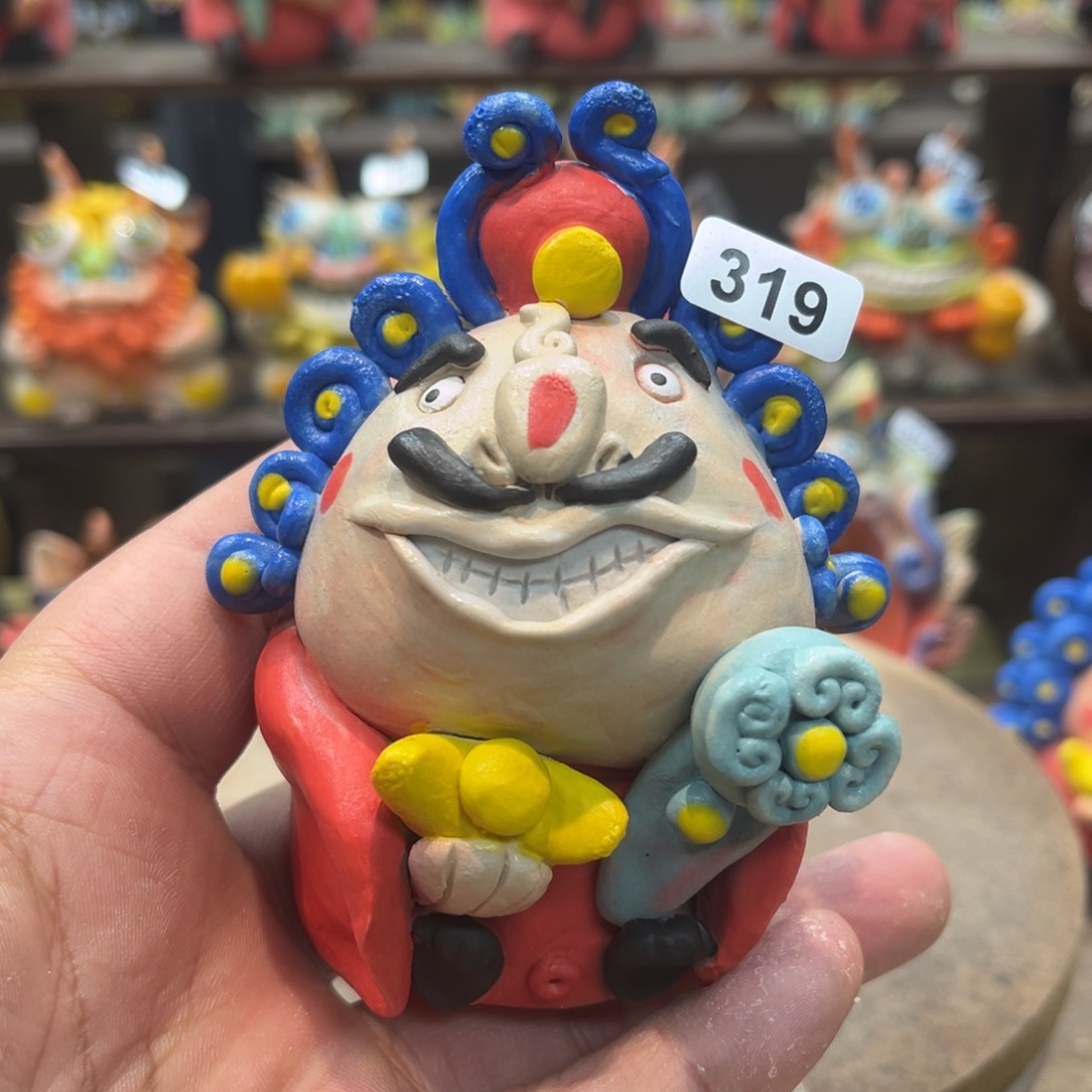 陶瓷纯手工抽象陶瓷摆件319