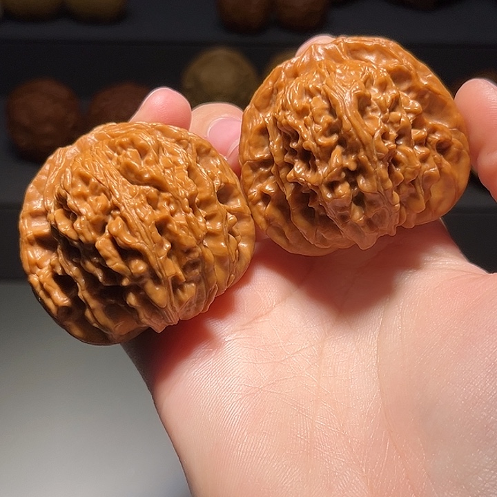 把件文玩核桃四座楼084