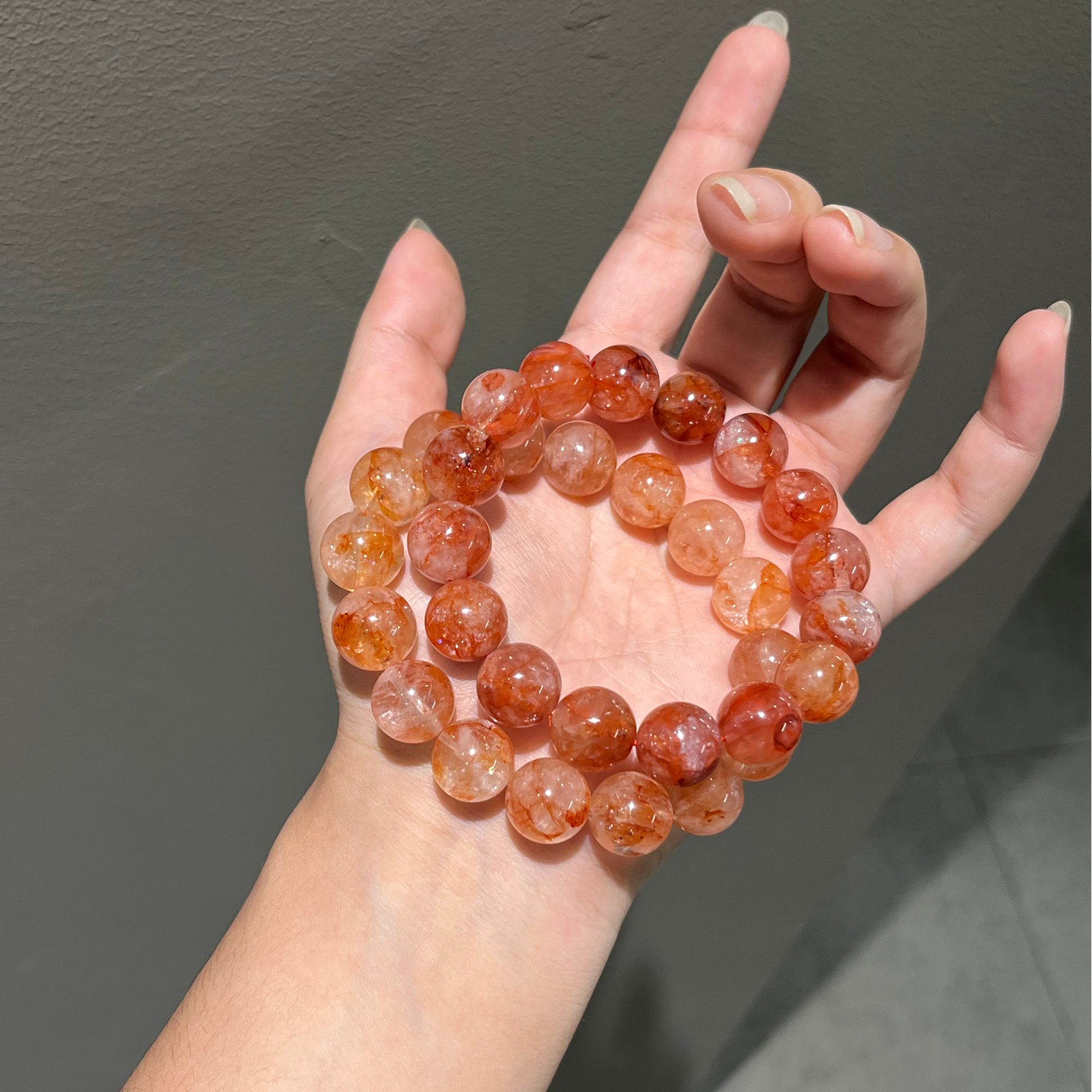 红胶花13mm手串手链男女款礼物