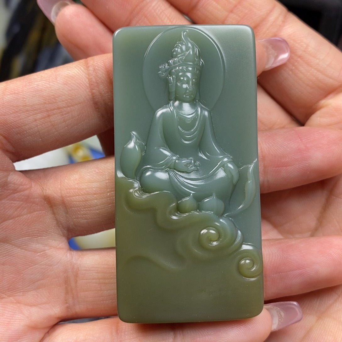 和田玉未镶嵌挂件