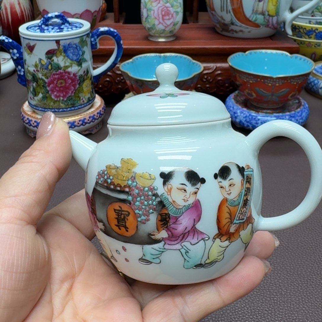 瓷片景德镇仿古手工制作精品展示