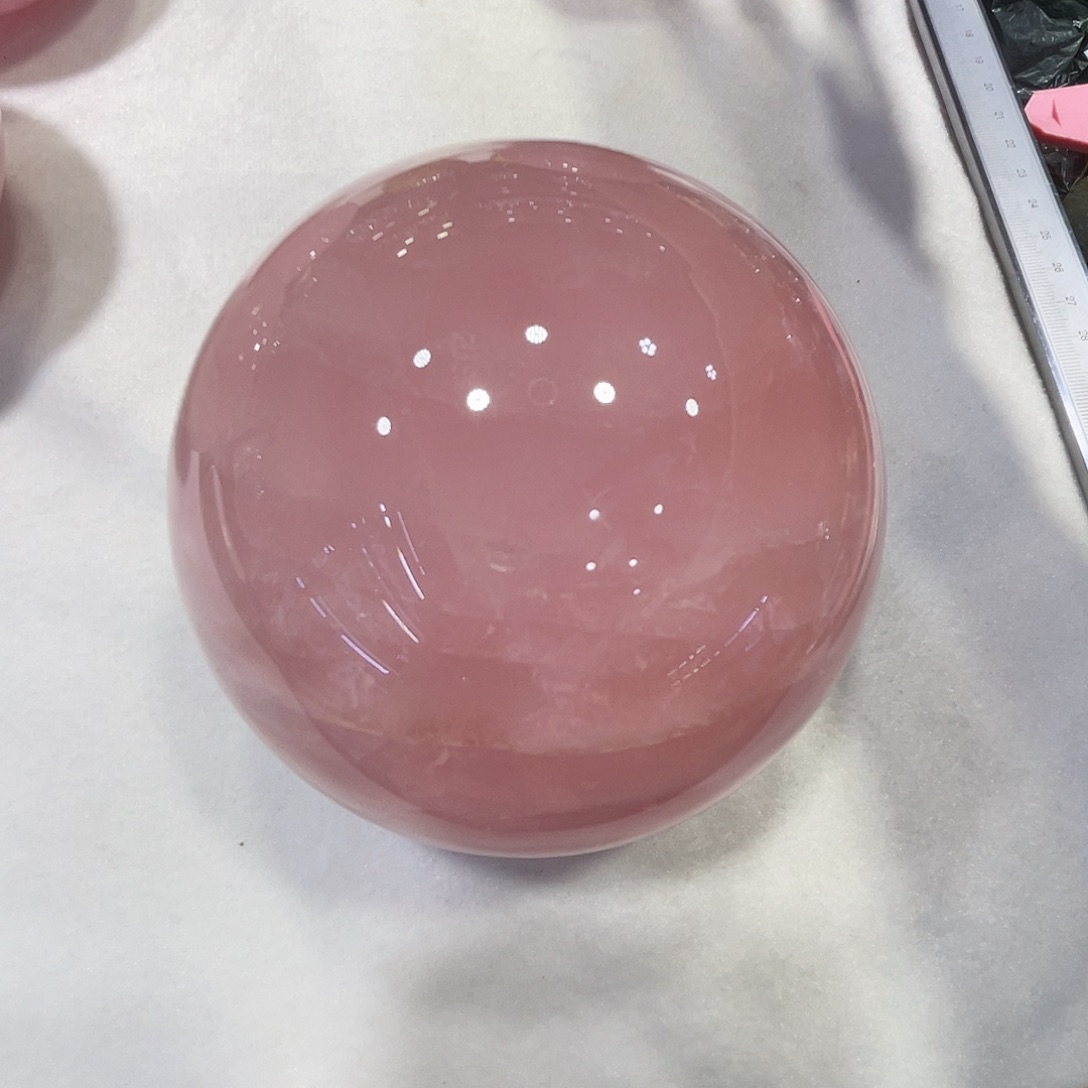 水晶珠宝半成品未镶嵌直径约10.4厘米