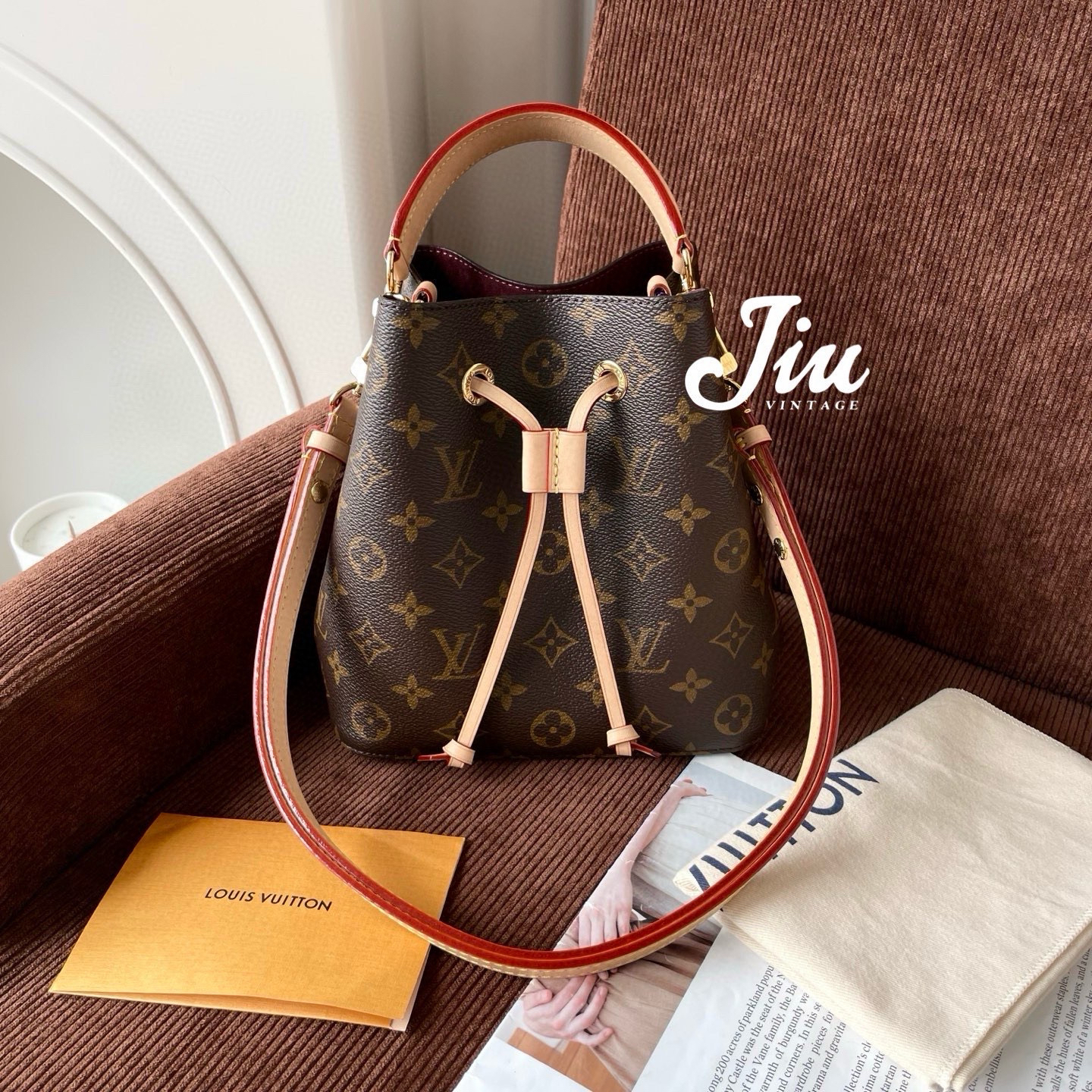 99新 LouisVuitton/路易威登 老花韩国桶尘袋BJM7-3318