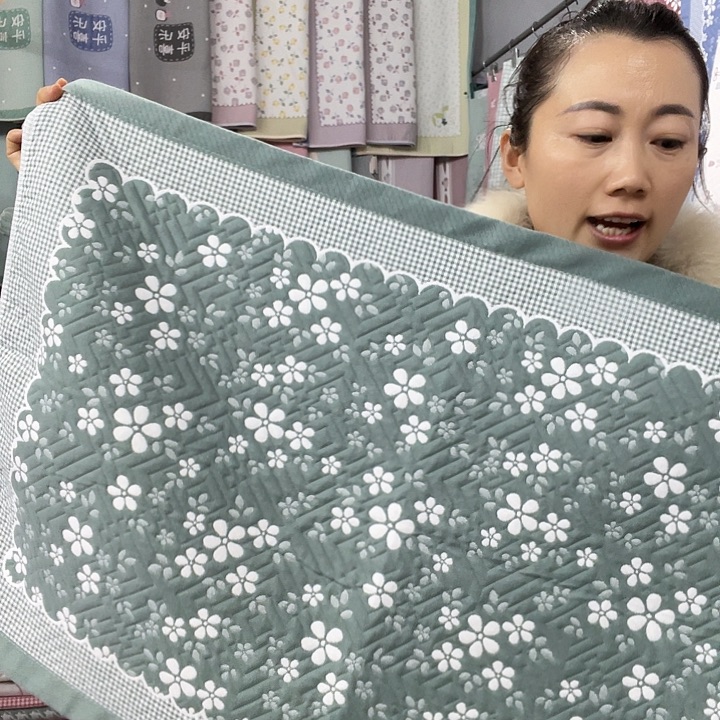 棉特价军绿色小雪花