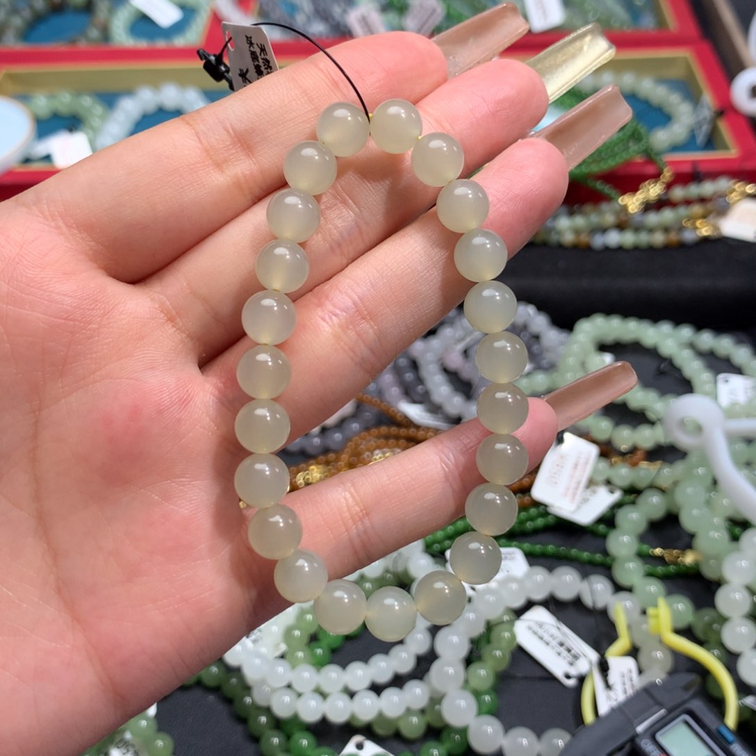 和田玉手串未镶嵌