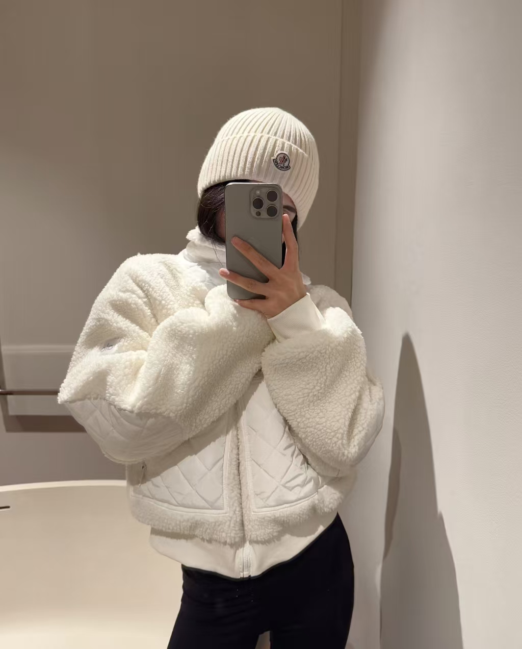 alo outls秋冬新款羊羔毛立领外套加绒羊羔绒冬季秋冬