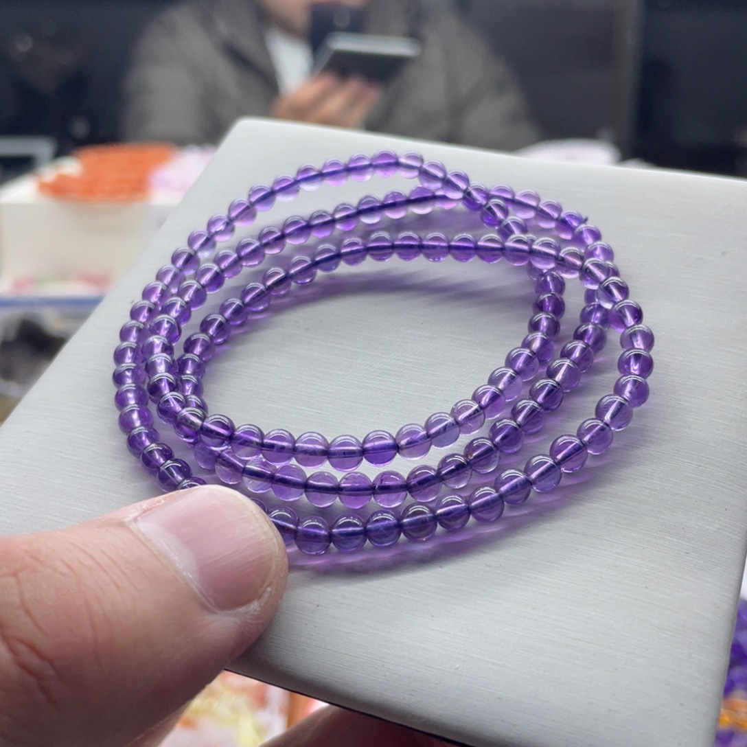 未镶嵌手串水晶紫水晶