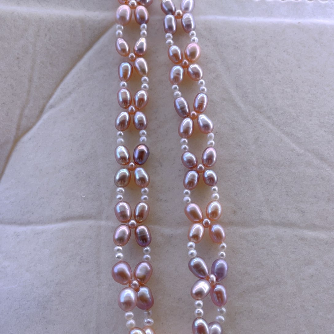 未镶嵌耳饰淡水珍珠项链