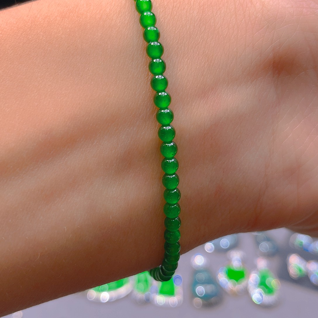 翡翠未镶嵌耳饰天然翡翠