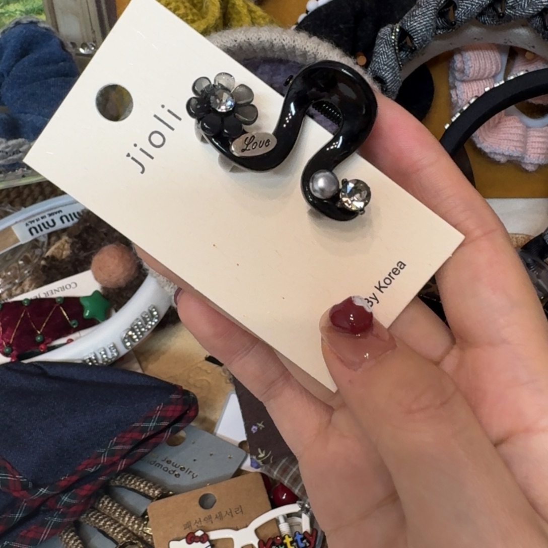 布艺铁合金几字形小抓夹