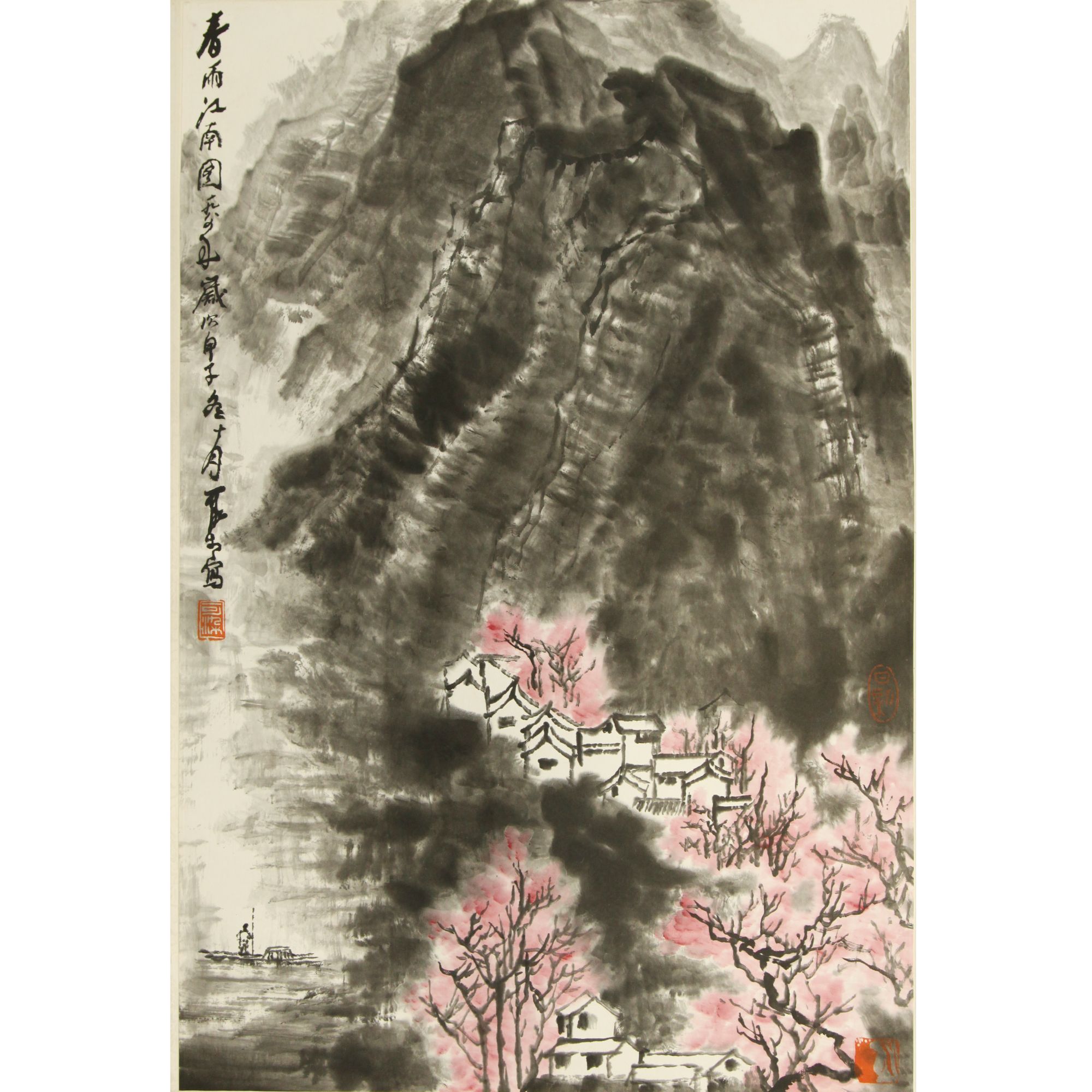 34 LKR  春雨江南图  68×45  纸本立轴