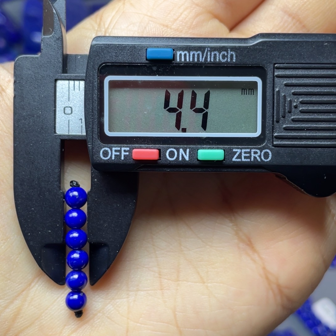 青金石未镶嵌4mm弟子珠配饰