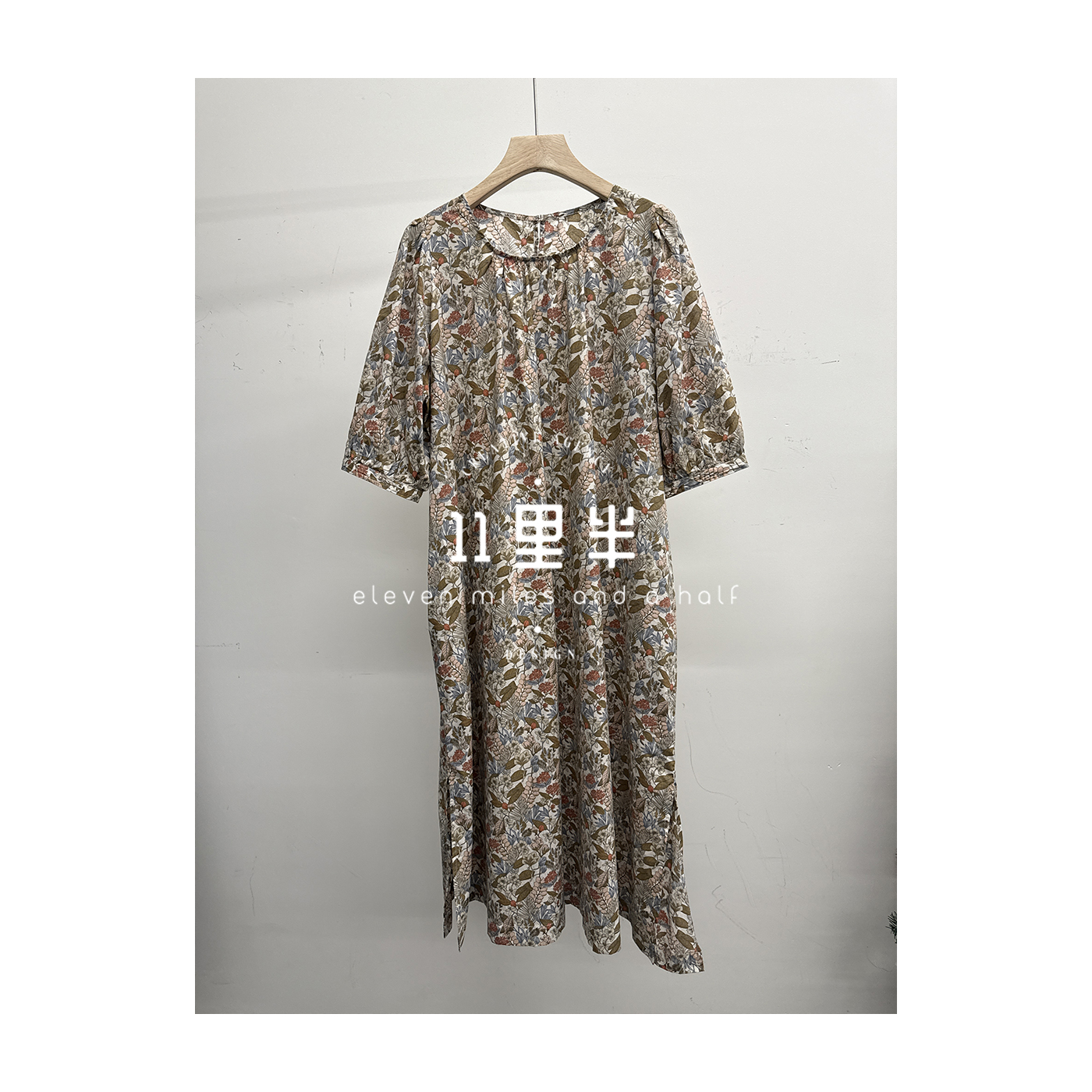 11里半&如懿【盛夏】夏季碎花百搭纯棉舒适休闲气质连衣裙